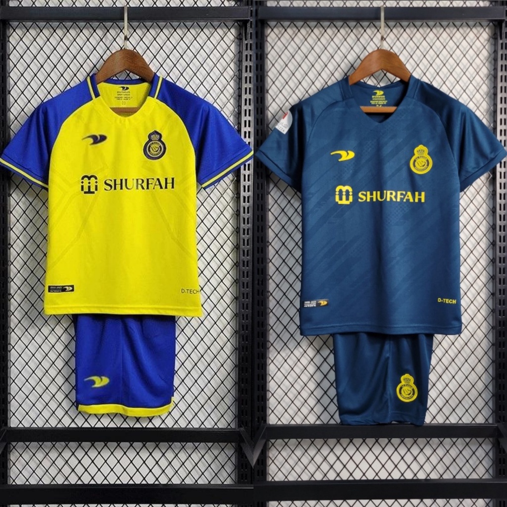 2022/23 Al-Nassr Kit De Camisa De Futebol Infantil RONALDO 7 Da Equipe