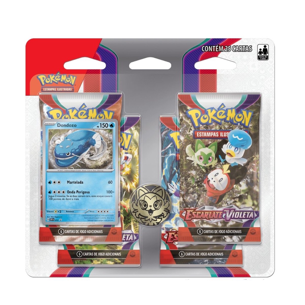 Blister Quadruplo Pokémon Escarlate e Violeta 1 Dondozo