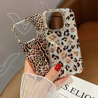 INS Fashion Leopard print Impressão Labial Soft Case Para IPhone14 Pro Max 11 12 Proteção Capa Traseira