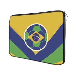 Capa Case Notebook 15.6 Personalizado Bola desenho cores Brasil