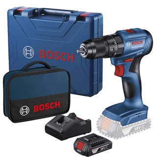 Parafusadeira Furadeira Impacto 18v c/ Bateria, Carregador, Bolsa e Maleta GSB 185-LI BOSCH em Oferta na Shopee