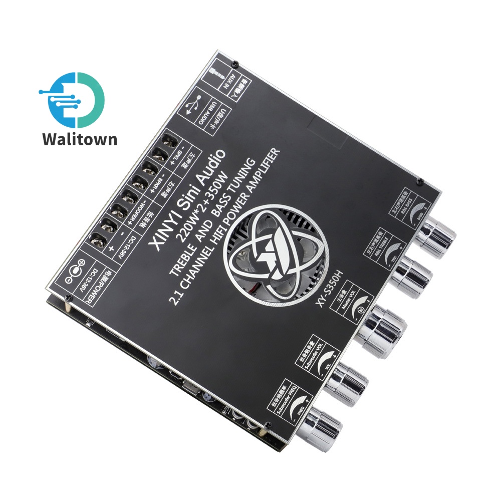 S350H 2.1 Canal TPA3251 Para BL 5.1 Módulo De Placa Amplificadora De Potência Subwoofer Alto E Baixo 220WX2 + 350W DC 12-38V 10A