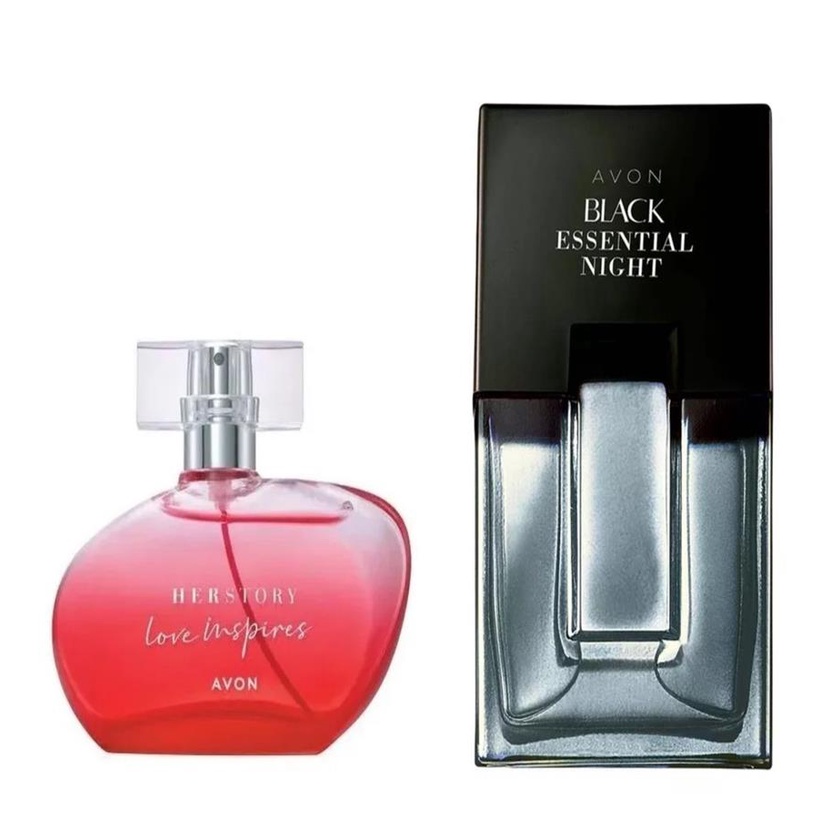 Kit Casal Perfumes Avon Poder e Sensualidade 1 Herstory Love Inspires ...