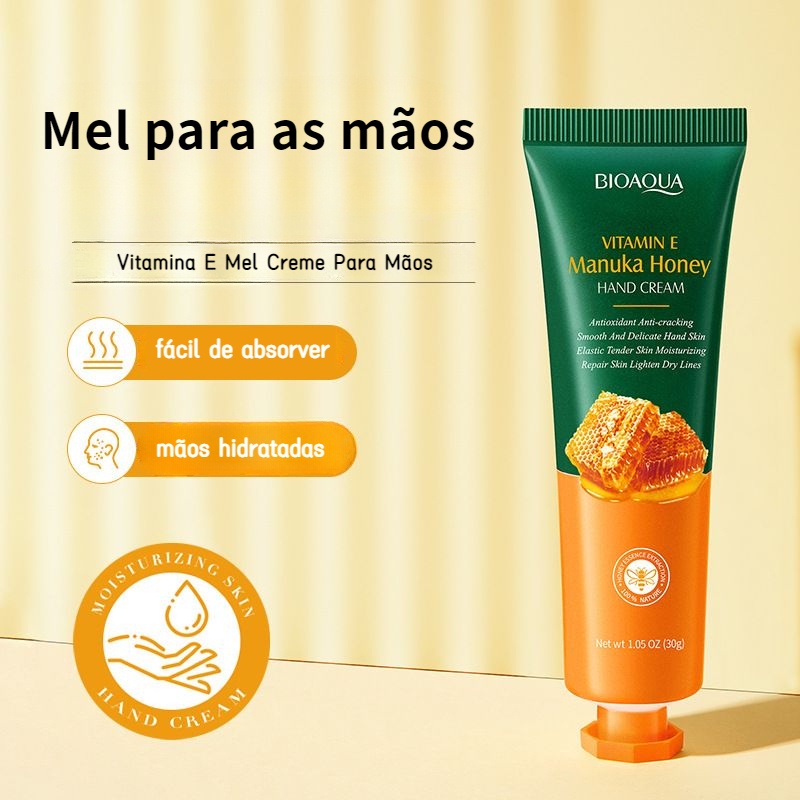 Creme para as mãos Vitamina E 30g Hidratação do Mel | Shopee Brasil