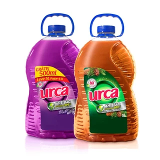 Kit 1 DESINFETANTES URCA LAVANDA 5L + 1 DESINFETANTE URCA PINHO 5L