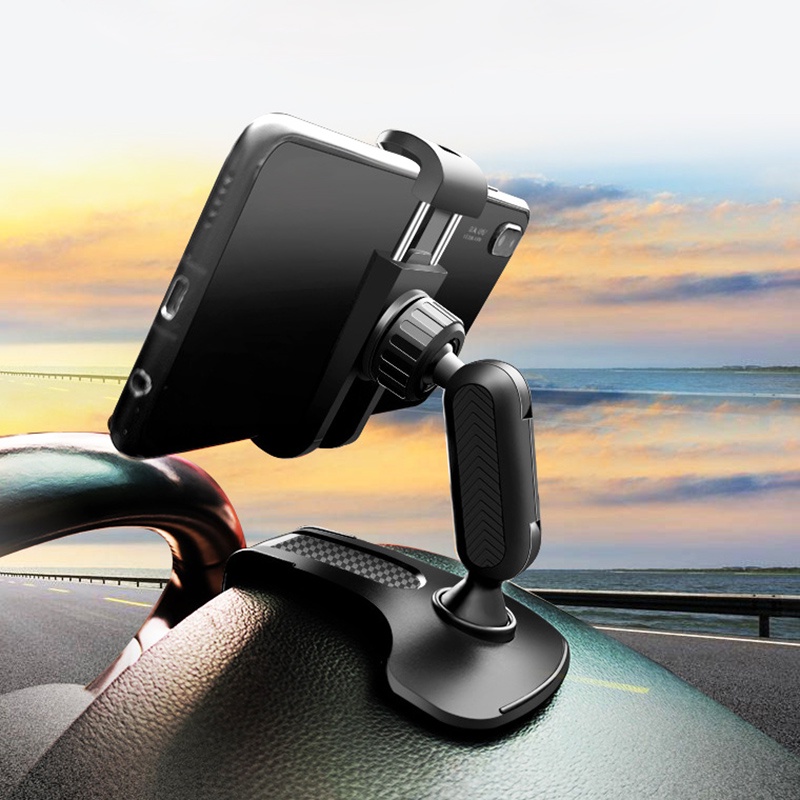 Suporte De Celular 360 Para Painel Retrovisor Quebra Sol Carro Automotivo Com Clip