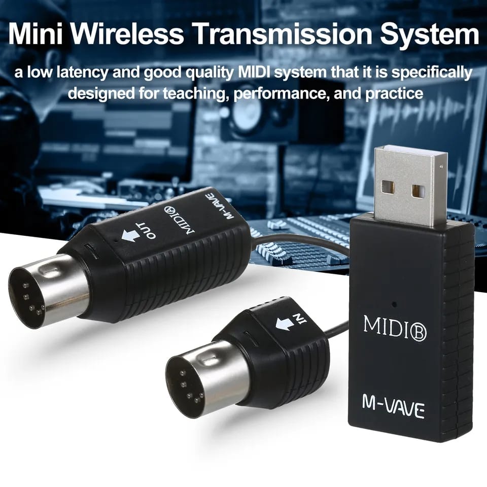 Controlador MIDI M-Vave Chocolate Recarregável BT, 4 Botões