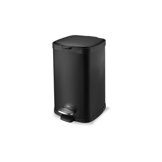 Lixeira Com Pedal Brinox Frame 12 Litros Em Aço Carbono Preto