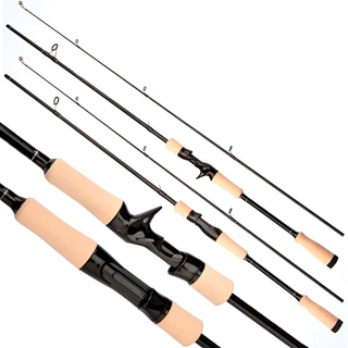 1.8M 1.65M Vara De Pesca De Fibra De Carbono Fundida Trutas De Lúcio Cannaa De Pescar