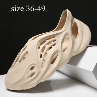 Estoque Pronto 2023 Tamanho Grande 46 47 48 49 Sapatos de Buraco Masculino Resistentes ao Desgaste Chinelos de Solo Grosso Antiderrapante Leve