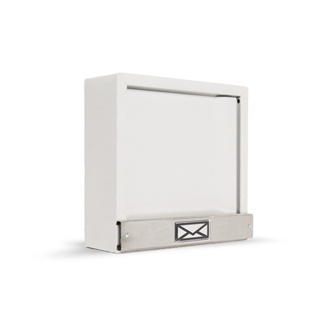 Caixa De Correio Para Portão, Grade, Vertical - Branco