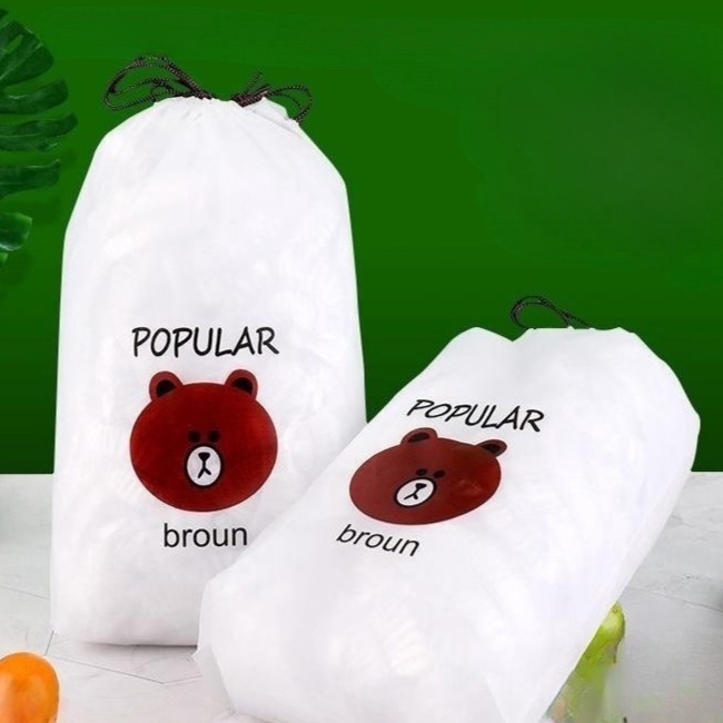 Kit 80 Tampa De Plástico descartável para alimento