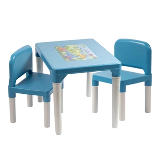 Mesinha infantil para atividades com 2 cadeira Baby Hercules