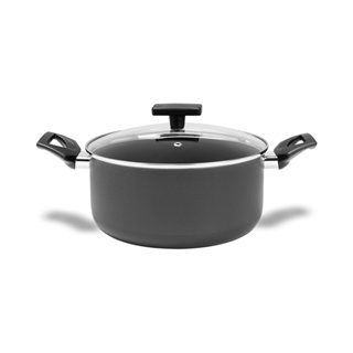 Caçarola Com Tampa Brinox Ceramic Life Preserve Ø 24 cm 4,7 Litros Cinza
