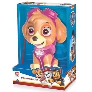 Boneca Skye Patrulha Canina Cofre Vínil Poupatrulha 2972 - Líder