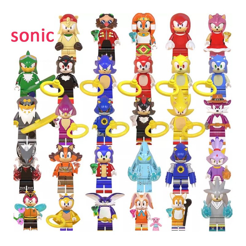 Brinquedo Boneco Sonic De 8cm Candide 3402 Amy Articulado