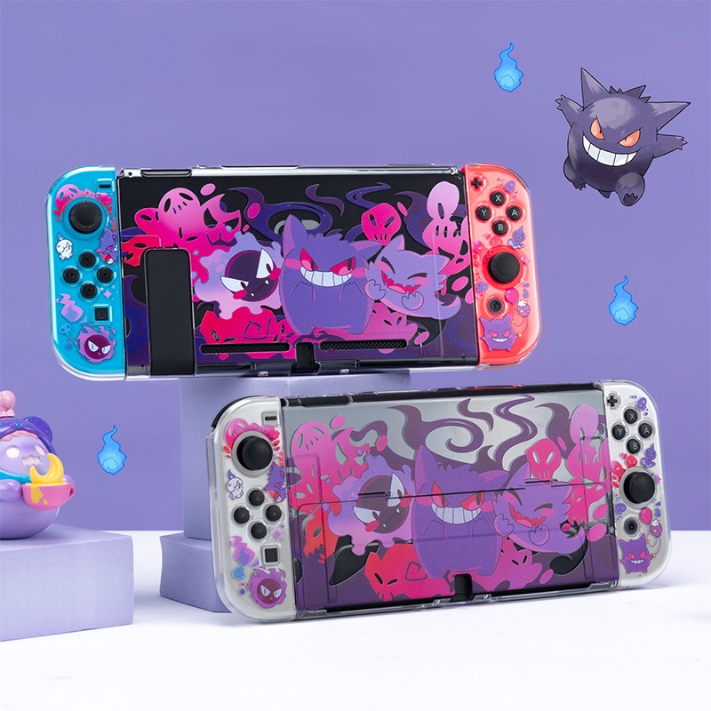 Nintendo Switch/Swtich Oled Dockable Case-Capa Protetora Gengar Para Console E Joy-Con