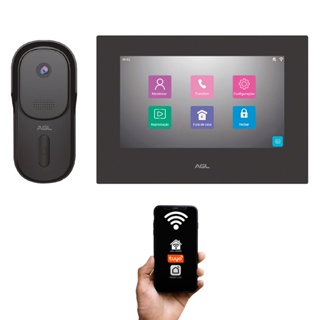 VIDEO PORTEIRO AGL VP7 TOUCH WIFI Shopee Brasil