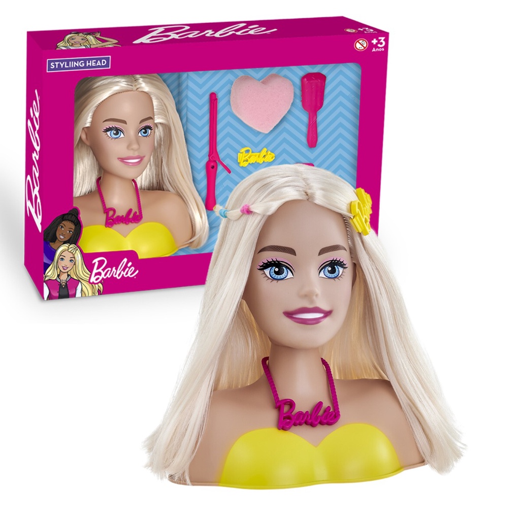 Busto Da Barbie Boneca Original Styling Head Licenciada Envio Imediato Shopee Brasil