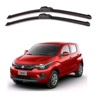 Par Paleta Palheta Silicone Limpador Parabrisa Fiat Mobi 2016 2017 2018 2019 2020 2021