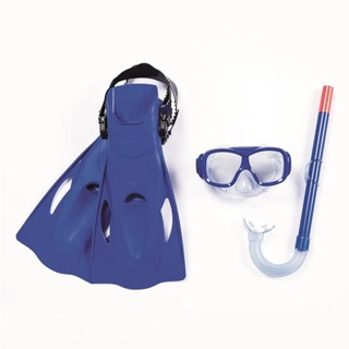 Kit Mascara de Mergulho Snorkel Nadadeiras Pe de Pato e respirador Juvenil Belfix