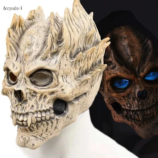 Máscara Demoníaca De Halloween Horror Skull Masks Anime Soldado Da Morte Role Play Props Festival Adulto De Carnaval Fantasias De Festa Látex
