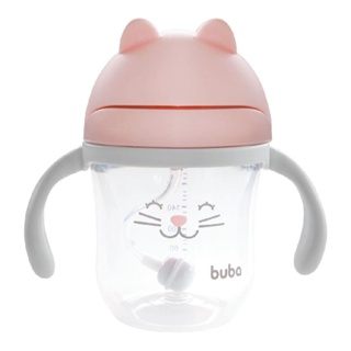 Copo de Gatinho com Alça Rosa - Buba Toys
