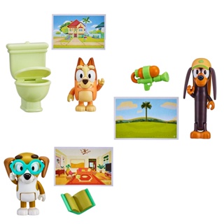 Kit Bluey Story - Starter Single Pack - Bingo & Dunny (7907A) + Starter Single Pack - Honey & Book (7907E) + Starter Si
