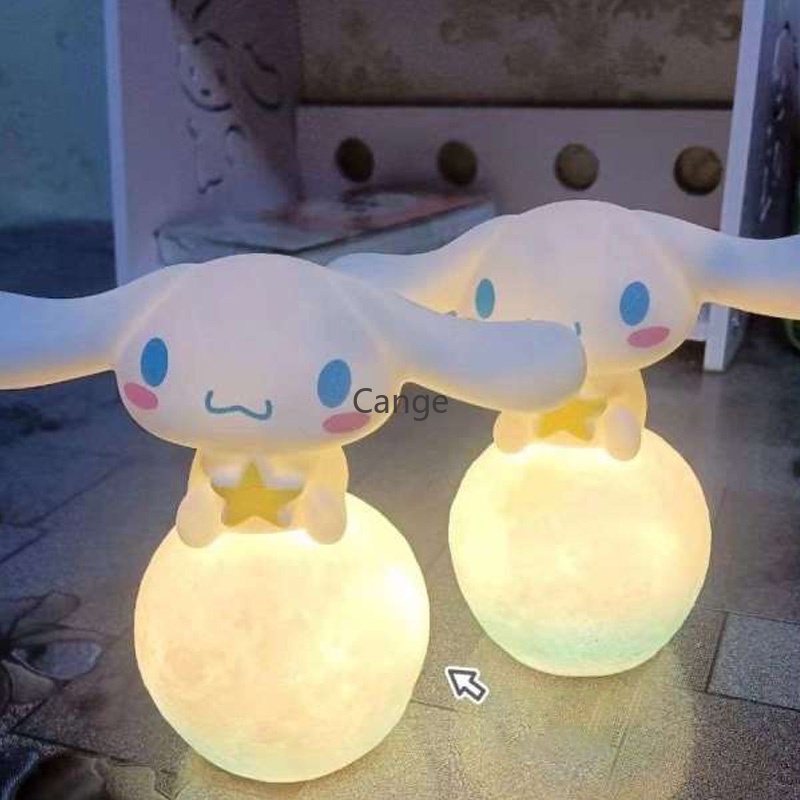 Sanliou LED Night Light Anime Cinnamon Dog Kuromi Melody KT Cat Suitable for Bedroom Bedside Decoration Children's Toy Gifts