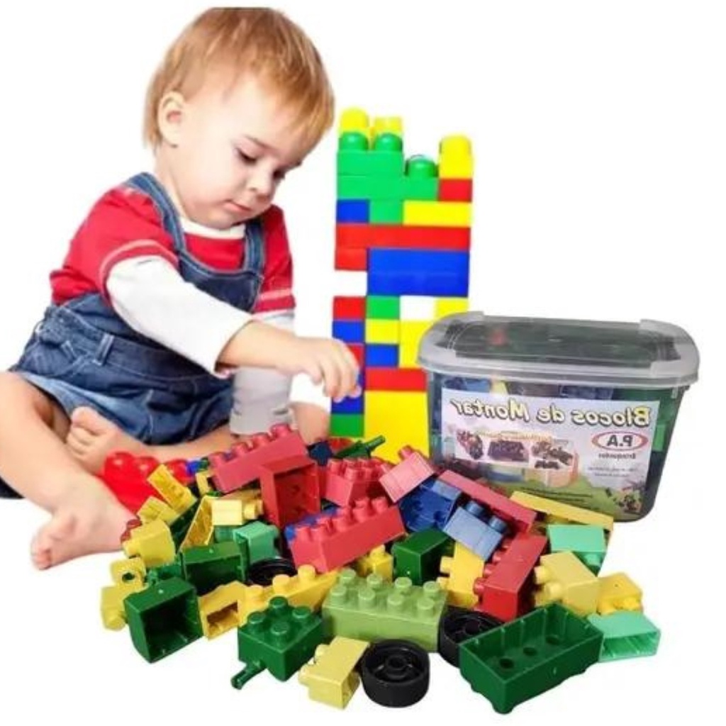 Bloco De Montar Educativo Didático Infantil Lego 39 Peças | Shopee Brasil