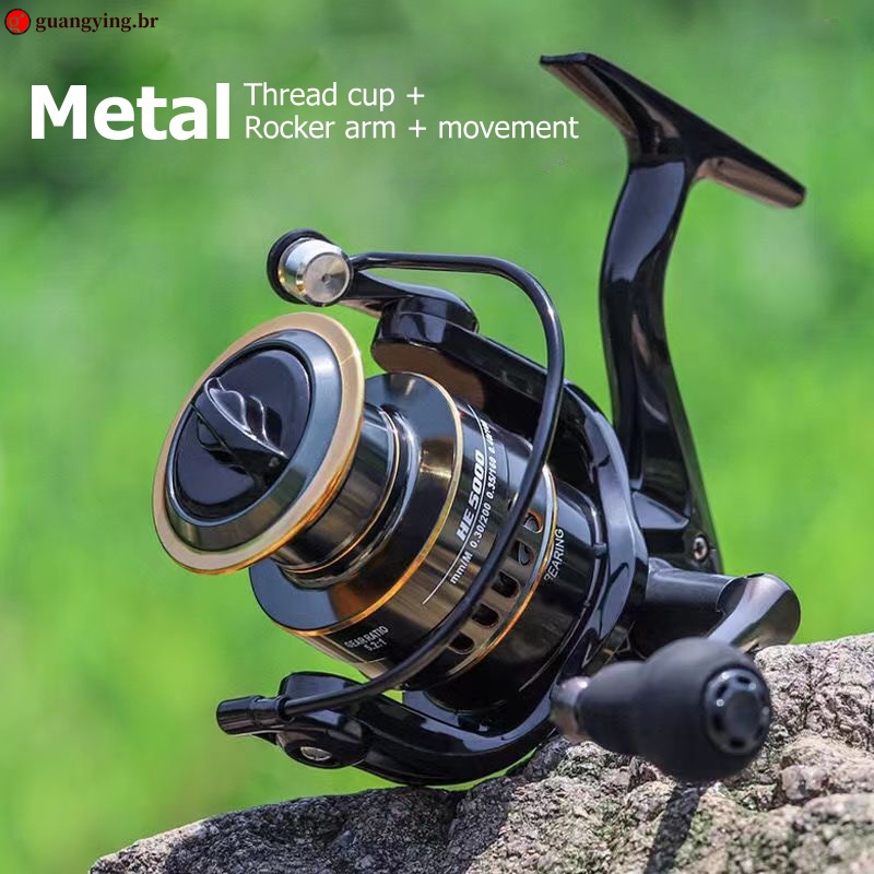 Mulinete De Pesca Shimano Grande De Metal EVA HE500-7000 Max Arraste 10kg Cana Em Água Salgada Molinete De Pesca