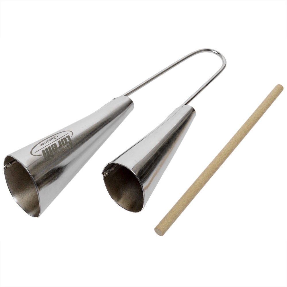 Instrumento De Percusion Agogu00f4 De Castanha Gope Duplo