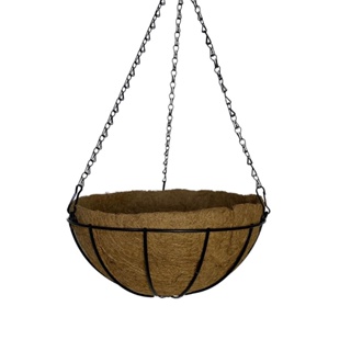 Vaso de Fibra de Coco 25cm de Plantas Suspenso com Corrente