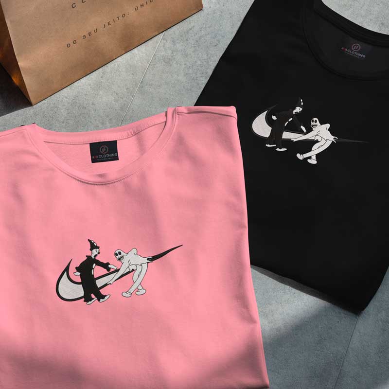 Camiseta NlKE "KOKO & GHOST" BORDADA - 100% ALGODÃO