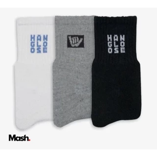 KIT 3 PARES MEIA CANO CURTO MASCULINA HANG LOOSE REF: HL2.01
