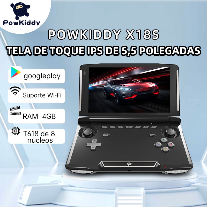 POWKIDDY-X70 Handheld Game Console para Crianças, Tela HD de 7 Polegadas,  Jogo Retro, Suporta Jogos