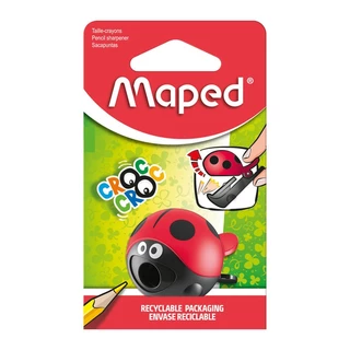 Apontador com coletor croc croc easy Joaninha 018114 Maped
