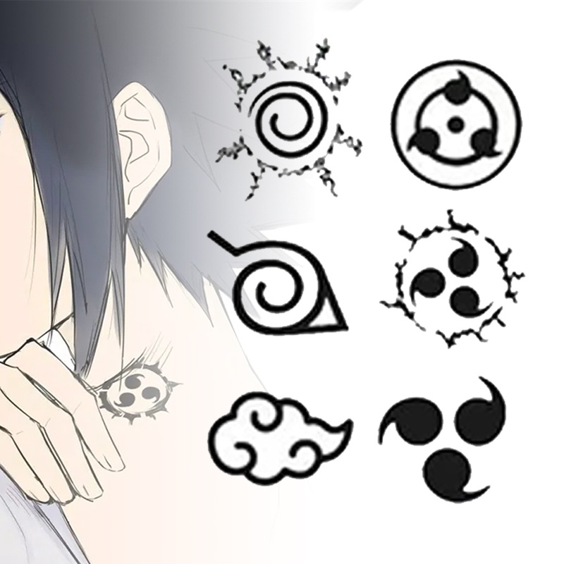 Tatuagem Naruto, Anime - Tattoo Akatsuki, Uchiha, Sasuke, Kakashi, Hinata