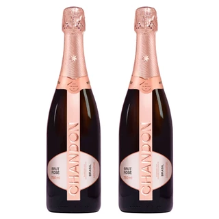 KIT 02 ESPUMANTES CHANDON BRUT ROSE 750ML