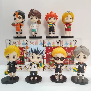 Anime Action Figures Haikyuu Colecionáveis Shoyo Hinata / Kageyama Tobio / Oikawa Tooru / Kenma Kozume Bonecos Sobre 10 cm