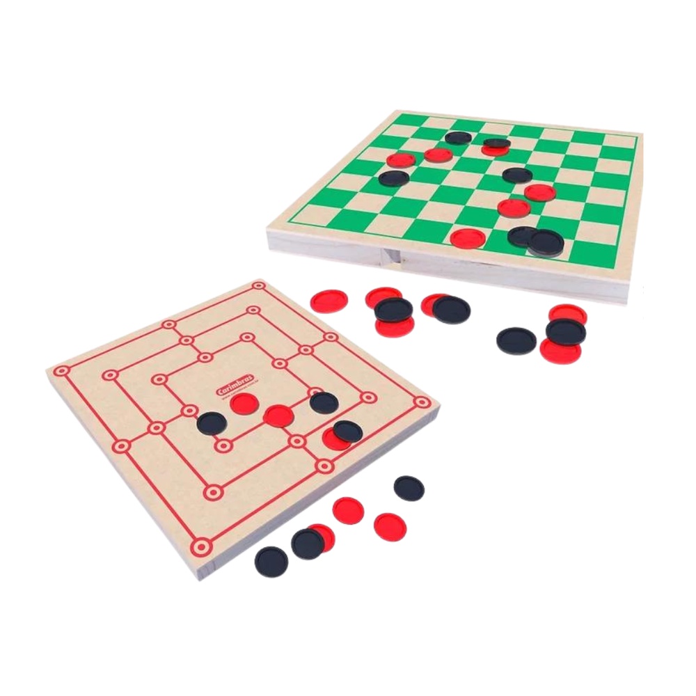 Dama E Trilha Jogo Educativo Tradicional Em Madeira Shopee Brasil