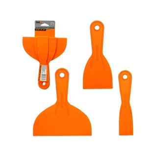 Kit 3 Peças Espatulas De Pintura Em Plástico  1½'' 3" 6" em Oferta na Shopee