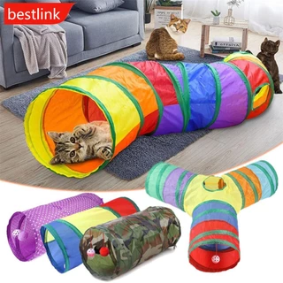 BESTLINK Túnel De Brinquedos Para Cães De Gato Dobráveis Animais De Estimação Treinamento Interativo Divertidos Gatos Pequenos D2O2