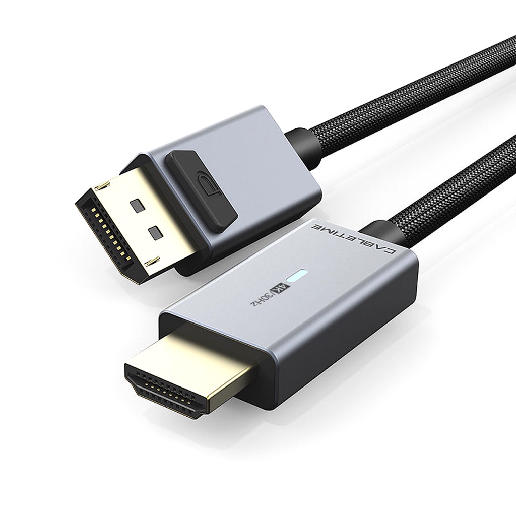 Cabo Displayport Para HDMI 4K 30Hz Monitor TV 1m CableTime