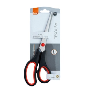 Tesoura Multiuso BRW Cabo Emborrachado 21cm