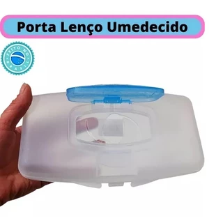 PORTA LENÇO UMEDECIDO AZUL