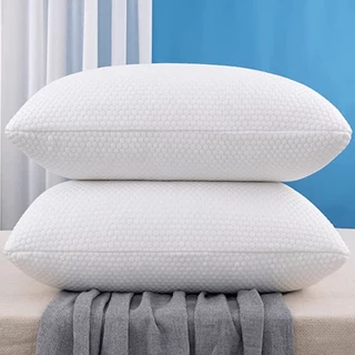 Kit 2 Travesseiros Ultra Premium Padrão Hotel Matelassê Percal Luxo Antialérgico Alta Qualidade