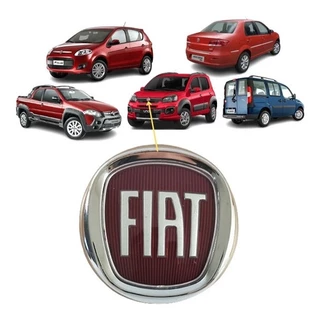 Emblema Fiat Grade Logo Doblô Palio Punto Stilo Linea 9,5 Cm