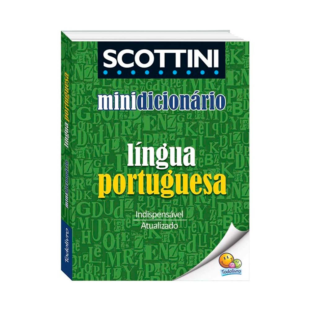 Mini Dicionário Escolar Língua Portuguesa Scottini | Shopee Brasil