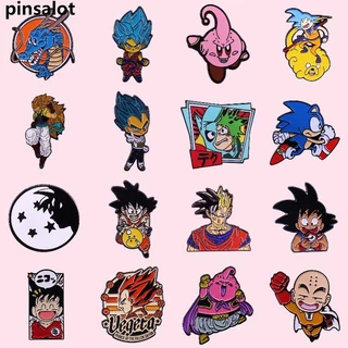 Divertido Anime Broches Bola De Dragão Goku Macaco Lapela De Melhor Qualidade Esmalte Colecionador De Distintivo Crianças Homem Presente Adornar Mochila Colarinho De